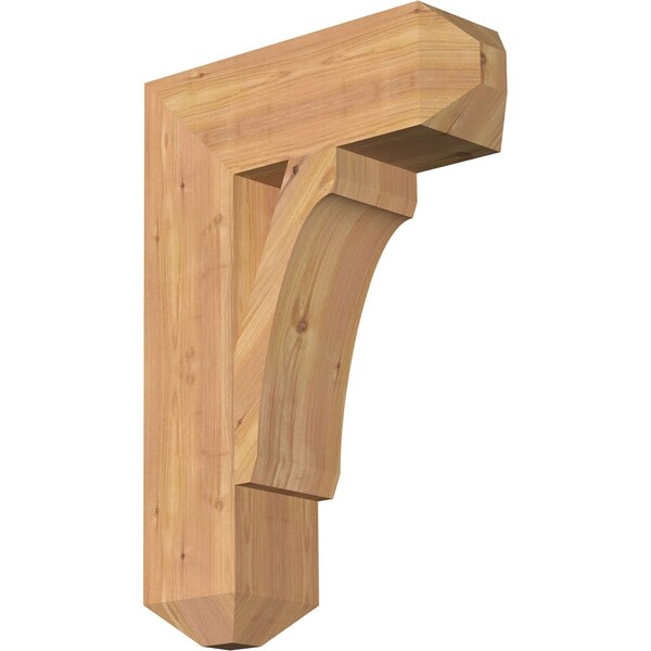 Ekena Millwork Legacy Craftsman Smooth Bracket, Western Red Cedar, 5 1/2"W x 18"D x 26"H BKT06X18X26LEC04SWR - main
